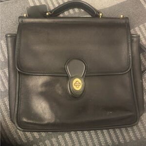 Coach Black Leather Willis Bag